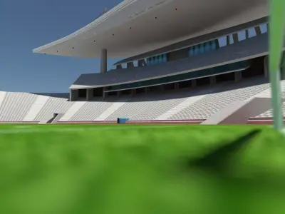 Champions League Istanbul Ataturk Olympic Stadium 3D Model Low-poly 3D model