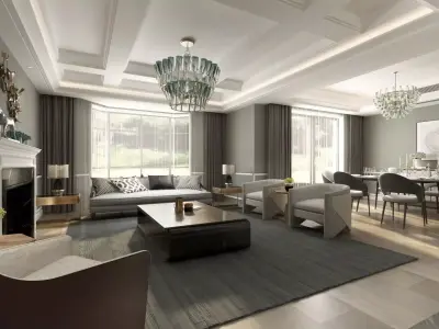 Living room  Interior 3D model