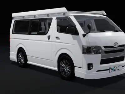 Toyota Hiace Super GL Modif 3D model