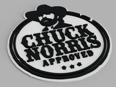 Chuck Norris Approved Coasters Free 3D print model