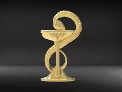 Snake Necklace 3d printable model  3D print model