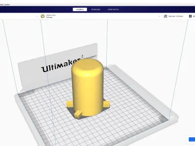 VAZE-PENHALDER concrete vase 3D print model