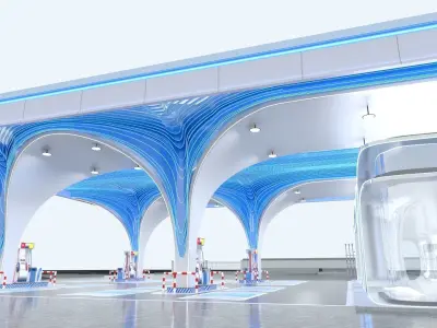 Gas Station 2 3D model