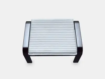 POANG Footstool 31 Low-poly 3D model