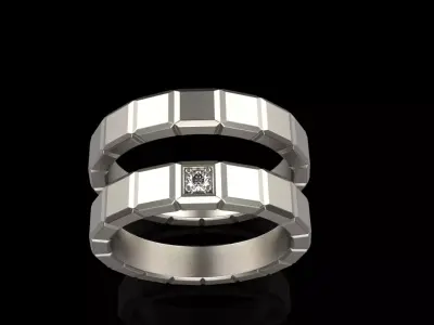 Wedding ring model 948 3D print model