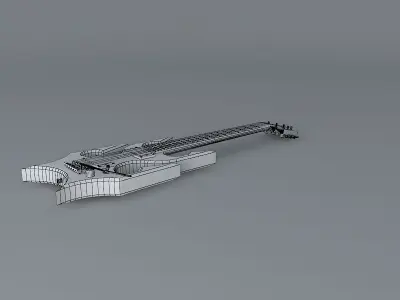 Neptun guitar Free 3D model