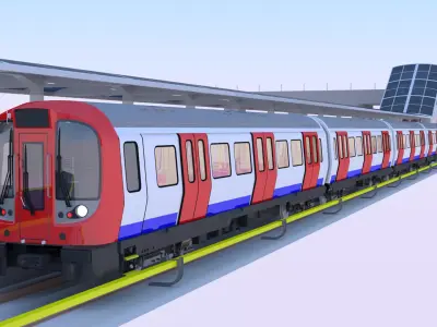 London metro station IV 3D model
