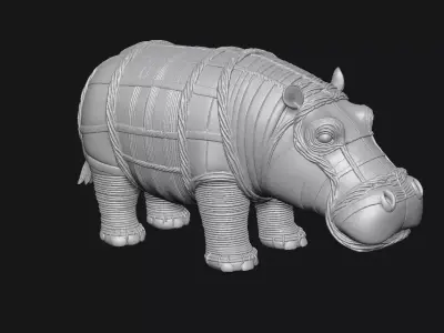 Hippopotamus 3D print model