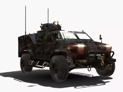 PREDADOR 4X4 BOPE Low-poly 3D model