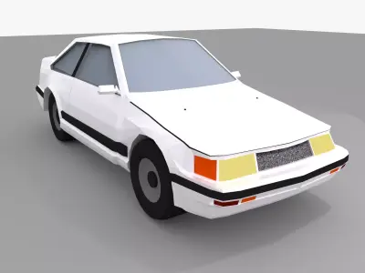 Toyota Corolla Low Poly Car Low-poly 3D model