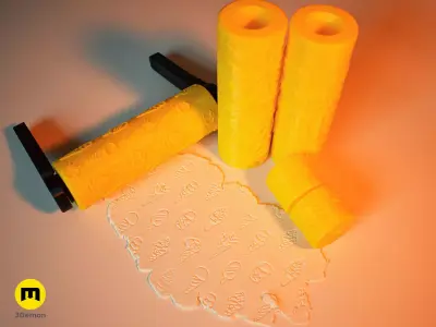 Summer Texture Rollers Free 3D print model