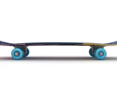 Classic Skateboard Mockup 3D model