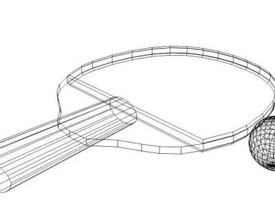 Sport Equipment - Ping-Pong 3D model