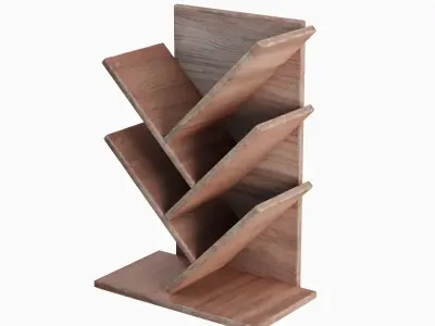 Small Bookshelf 03 Low-poly 3D model
