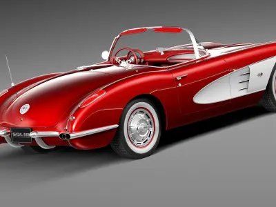 Chevrolet Corvette 1958 3D model