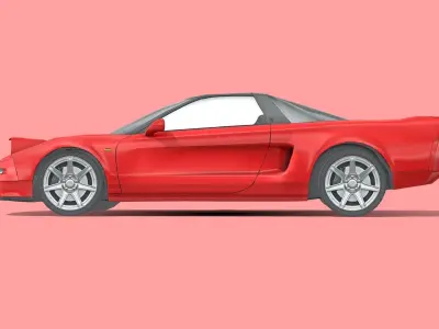 Honda NSX Type R Low-poly 3D model