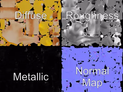 Playful Bovine Dancer model pack Low-poly 3D model