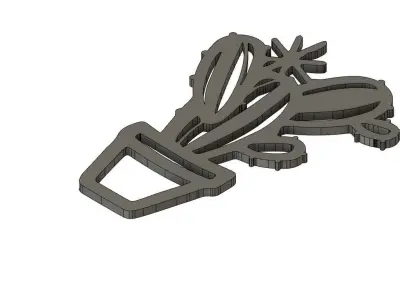 Cactus 2D Decoration 3D print model
