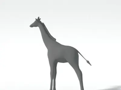 Giraffe Low-poly 3D model