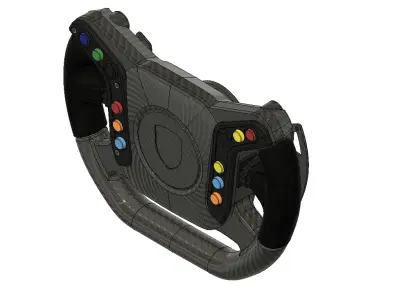 Porsche 911 GT3 Cup Steering Wheel for Sim Racing 3D Print ready 3D print model