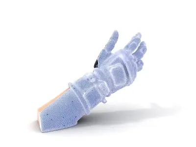 Futuristic Robotic Glove Model Pack Low-poly 3D model