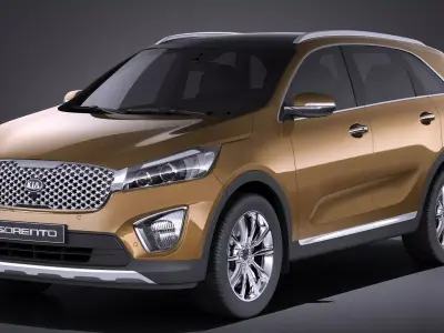 Kia Sorento 2017 VRAY 3D model