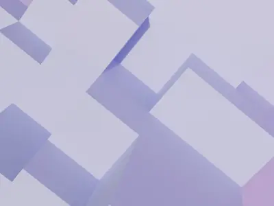 Geometric blocks V6 Low-poly 3D model