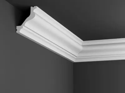 Cornice Moulding  Low-poly 3D model