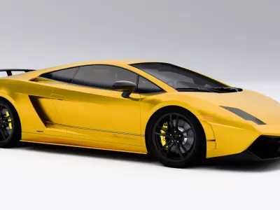 Lamborghini Gallardo 2007 Low-poly 3D model