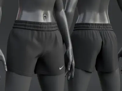 Nike Womens Shorts 3D model