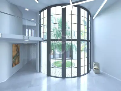 Modern house 3D model 16