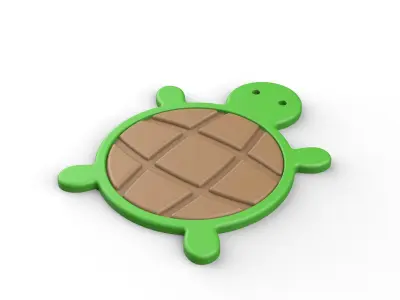 Turtle coaster Free 3D print model