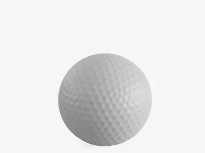 Golf Ball 2K Resolution  Low-poly 3D model