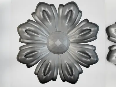 Flower - silicone or plaster mold 3D print model 3D print model