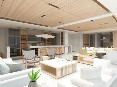 luxury home interior 3D model