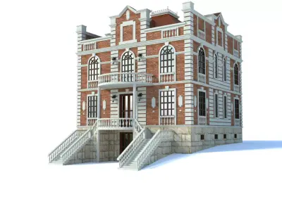 House 2 3D model victorian 3D model