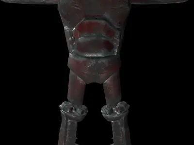 Robot Character - Game Character Free low-poly 3D model