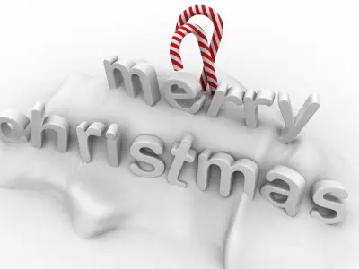 Christmas Snow Decoration 3D model