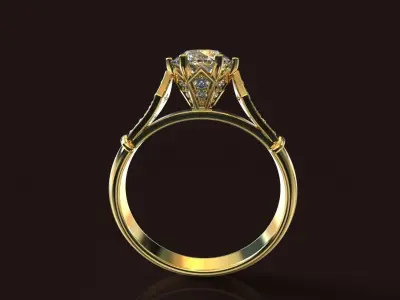Ladies ring 3D print model