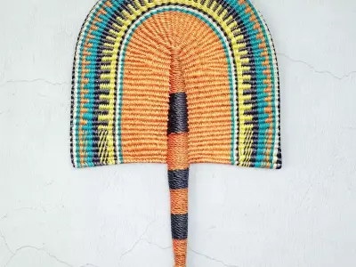 African Handwoven Fan 27 3D model