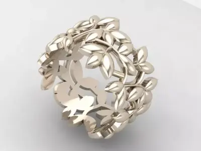 Ring leaf 3D print model