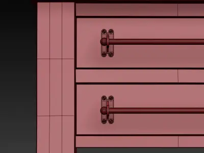 ZINC-TOP MERCANTILE COFFEE TABLE 3D model