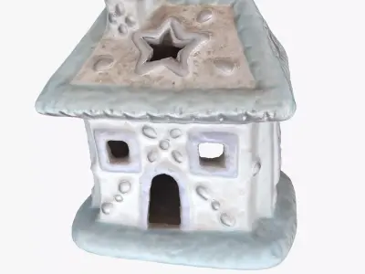 Little house Low-poly 3D model