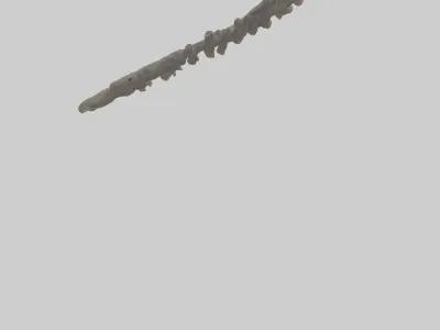 Lizard Rib Low-poly 3D model