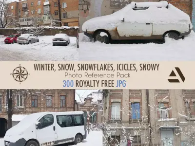 Photo Reference Winters Snow Snowflakes icicles Texture