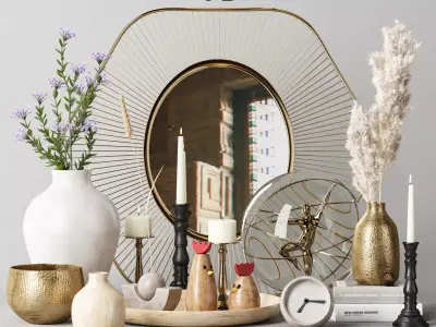 Decorative set v3 3D model