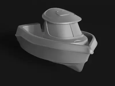 Arvor fishing boat 3D print model