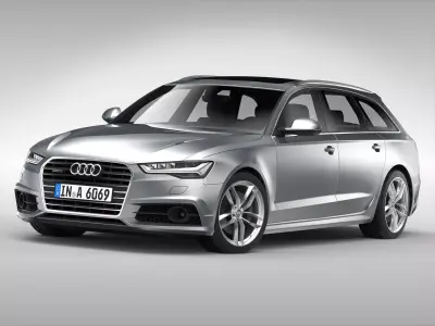 Audi A6 Avant 2017 3D model