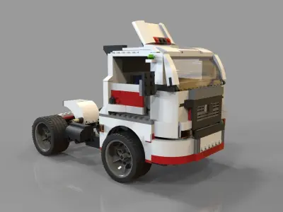 lego car truck Low-poly 3D model