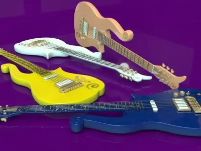 Prince Cloud Guitar 3D model